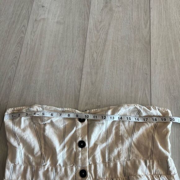 Asos Design Strapless Striped Jumpsuit Romper - Size 14 - Picture 7 of 10